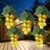 Grape Cluster Outdoor Patio String Light Set - Green - 6' Green Wire - 5ct - IMAGE 3