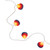 Beach Seashell Patio Light Set - Multicolor - 10" Spacing - White Wire - 10ct