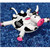 Inflatable Black and White Ride-On Cow Novelty Swimming Pool Float, 54-Inch - IMAGE 2