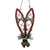 12" Red Hanging Snowshoe Christmas Wall Decoration - IMAGE 1