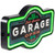 LED Big Daddy's Full Service Garage Neon Lighted Wall Sign - 17.25" - Green - IMAGE 4