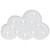 LED Lighted Cloud Marquee Wall Art - 11.5" - White - IMAGE 2