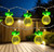 LED Pineapple Indoor Outdoor Patio Light Set - 4.5' Clear Wire - 10ct - IMAGE 1