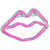 LED Lips Neon Lighted Wall Art - 10.5" - Pink - IMAGE 4