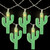 LED Cactus Indoor Outdoor Patio String Light Set - 4.5' Clear Wire - 10ct - IMAGE 3