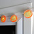 10 Battery Operated Orange Slice Summer LED String Lights - 4.5 ft Clear Wire - IMAGE 2