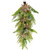 Fern and Succulents Artificial Spring Teardrop Swag - 28" - IMAGE 1