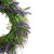 Lavender and Spring Foliage Artificial Floral Wreath, Purple - 24-Inch - IMAGE 3