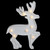 9.75" White Reindeer Christmas Marquee Wall Sign - IMAGE 1