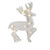 9.75" White Reindeer Christmas Marquee Wall Sign - IMAGE 3