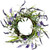 Green and Purple Twig Artificial Floral Wreath, 16-Inch - Unlit - IMAGE 1