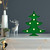 LED Lighted Christmas Tree Marquee Wall Art - 8.75" - Green - IMAGE 3