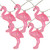 10-Count Pink Flamingo String Lights - Warm White - IMAGE 2