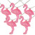 LED Pink Flamingo Indoor Outdoor Patio String Light Set - 4.5' Clear Wire - 10ct - IMAGE 2