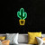 LED Potted Cactus Neon Lighted Wall Art - 18.5" - Green and Yellow - IMAGE 3