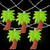 10 Warm Clear LED Battery Operated Palm Tree Summer String Lights - 4.5 ft Clear Wire - IMAGE 3