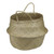 15" Brown Seagrass Wide Belly Wicker Basket with Handles - IMAGE 2