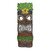 19" Brown and Green Angry Tiki Man Summertime Hanging Wall Decor - IMAGE 1