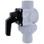 6.25-Inch White HydroTools Swimming Pool and Spa Standard Left Outlet 3-Way Ball Valve - IMAGE 2