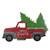 31" Red Wooden "Merry Christmas" Pick Up Truck Christmas Sign - IMAGE 1