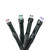 Black LED 8-Function Cluster Christmas Lights - 41.5 ft Green Wire - IMAGE 1