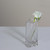 9" White and Green Artificial Short Single Stem Budding Rose Pick - IMAGE 2