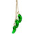 8.5" Green Shiny Pickle Cluster Trio Glass Christmas Ornament - IMAGE 5
