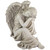 17" Gray Resting Angel Outdoor Garden Statue - IMAGE 3