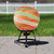 10" Orange Swirl Designed Outdoor Garden Gazing Ball - IMAGE 3