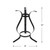 12" Black Curved Outdoor Patio Garden Gazing Ball Stand - IMAGE 5
