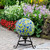 10" Yellow and Blue Outdoor Patio Garden Gazing Ball - IMAGE 1