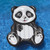 71" Black and White Inflatable Oversized Panda Swimming Pool Float - IMAGE 4