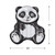 71" Black and White Inflatable Oversized Panda Swimming Pool Float - IMAGE 5