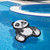 71" Black and White Inflatable Oversized Panda Swimming Pool Float - IMAGE 1
