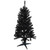 4' Holographic Black Slim Artificial Tinsel Halloween Tree - Unlit - IMAGE 1