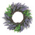 Lavender and Boxwood Artificial Spring Wreath, 22-Inch, Unlit - IMAGE 1