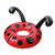 Black and Red Ladybug Swimming Pool Party Inner Tube, 48-Inch - IMAGE 6