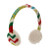 4.75" Merry & Bright Green, Red, and White Knit Earmuff Christmas Ornament - IMAGE 1