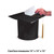 Pack of 6 Black Mortar Board Cap Hat Shaped Graduation Day Party Card Boxes 12" - IMAGE 2
