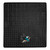 31" x 31" Black and Teal Blue NHL San Jose Sharks Cargo Mat - IMAGE 1