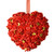 Red Rose Valentine Hanging Heart, 7-Inch, Unlit - IMAGE 1