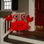 48” LED Lighted Red Sisal Crab Outdoor Decoration - IMAGE 2