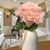 12.2 Mixed Peach Rose and Peony Artificial Bouquet with Pink Ribbon - IMAGE 4