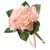 12.2 Mixed Peach Rose and Peony Artificial Bouquet with Pink Ribbon - IMAGE 1