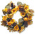 Pumpkins, Pinecones and Sunflowers Artificial Fall Harvest Wreath, 22-Inch - IMAGE 1