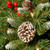 1.5' Pre-lit Potted Pinecone and Berry Artificial Christmas Tree, Clear Lights - IMAGE 3