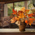 16" Maple Leaf and Pumpkins Fall Harvest Artificial Floral Arrangement - IMAGE 2