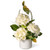 9” Potted Artificial White Hydrangea Flowers - IMAGE 1