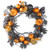 20" Black and Orange Pumpkins and Ornaments Halloween Wreath - IMAGE 1
