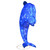 40" LED Blue Sisal Dolphin Outdoor Decoration - IMAGE 4